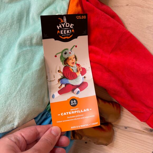 Hyde and Eek Boutique NWT Infant Caterpillar Costume Size 0-6 Months - Picture 4 of 7